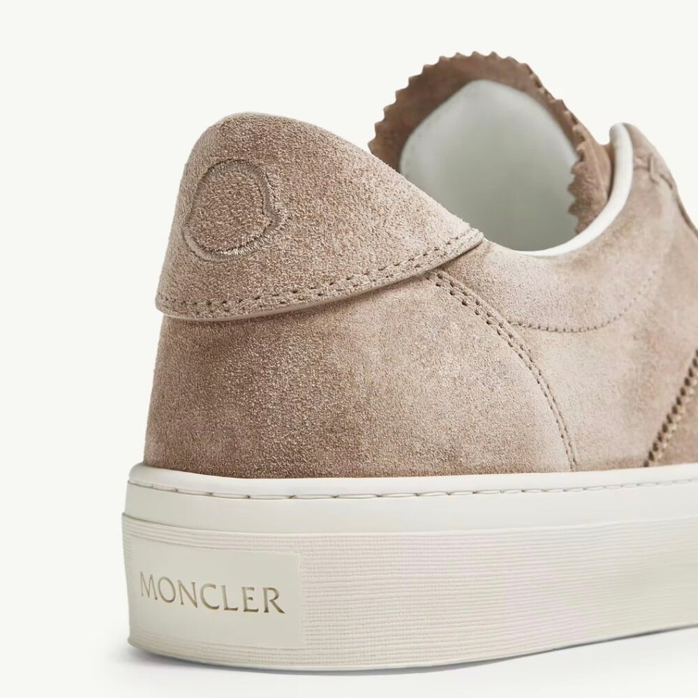 Moncler Monoco M Suede Sneakers in Beige - Picture 5 of 16